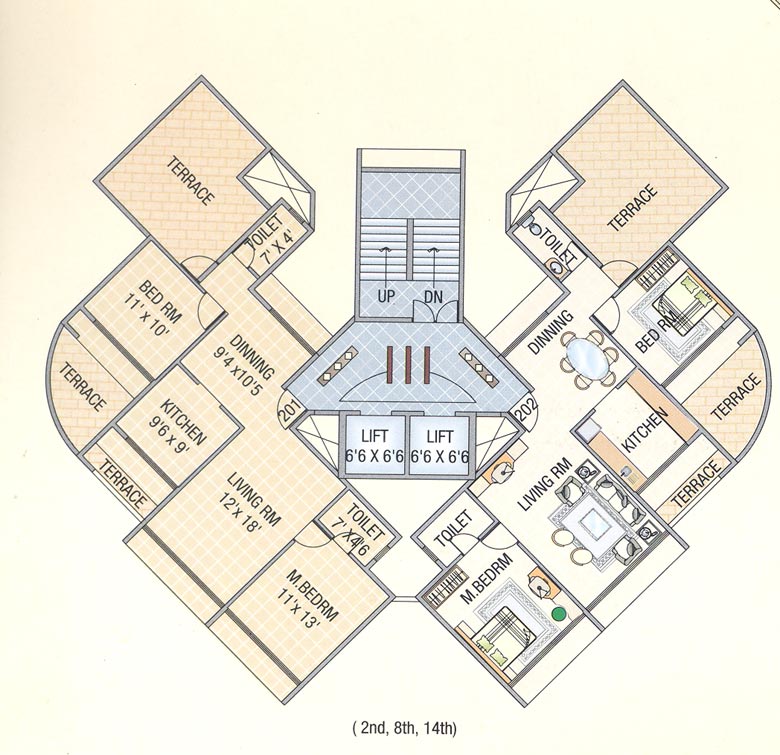 Giriraj Height flat for rent - Image 2