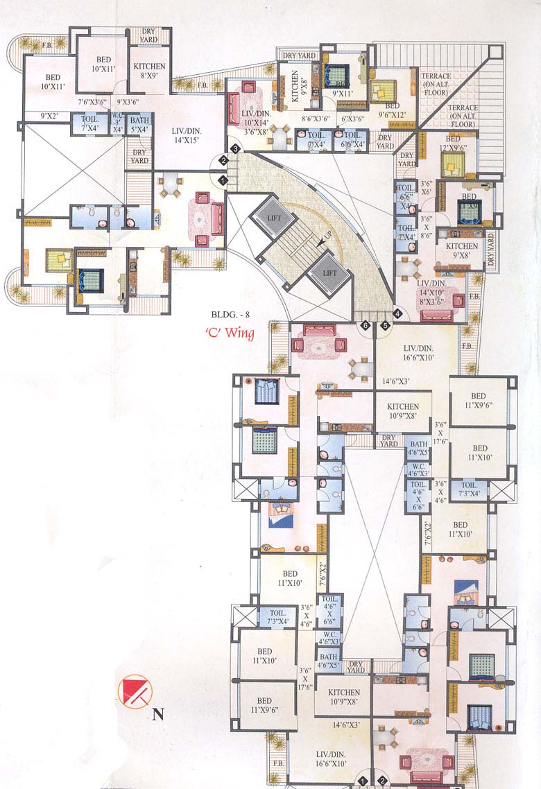 Unique Heights for rent in Mira Road