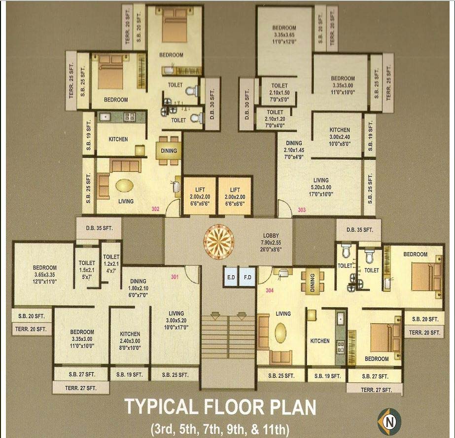 Empire Residency flat for rent - Image 2