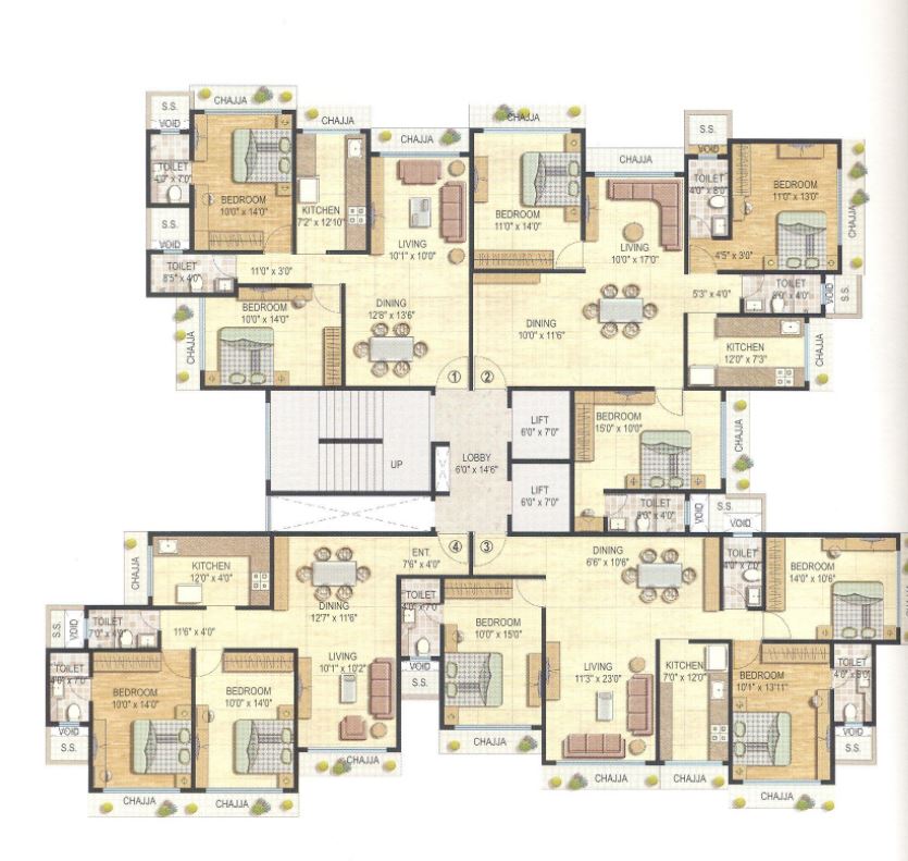 Krishna Residency flat for rent - Image 3