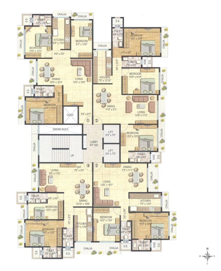 Krishna Residency flat for rent - Image 4