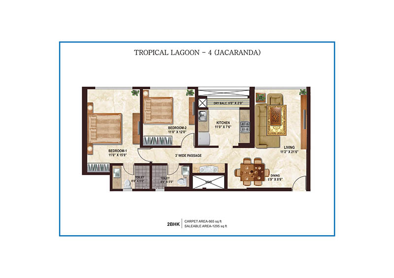 Tropical Lagoon Jacaranda — Thane West (3)