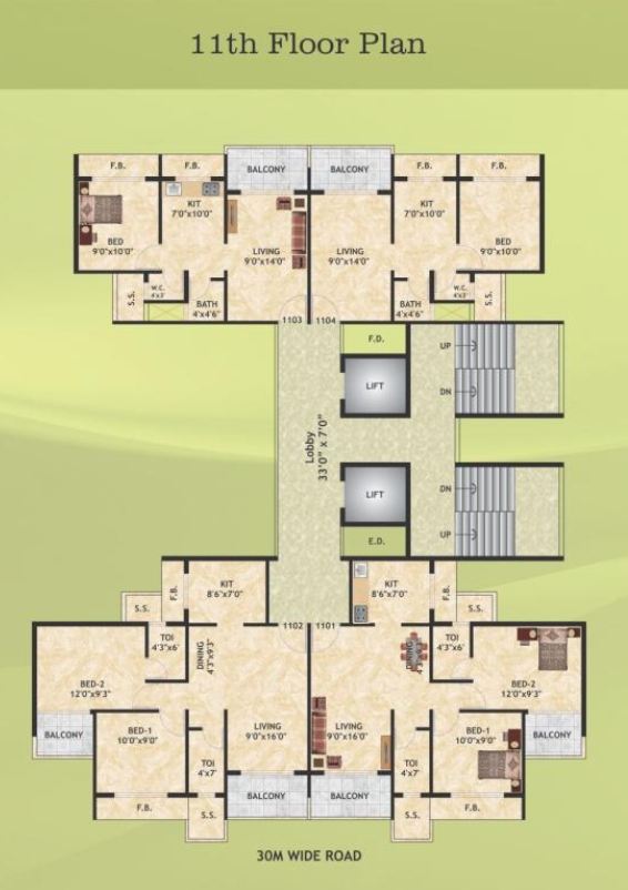 Krishna Tower flat for rent - Image 3