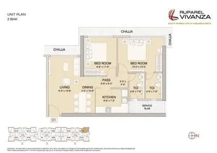 2 BHK Ruparel Vivanza in Byculla