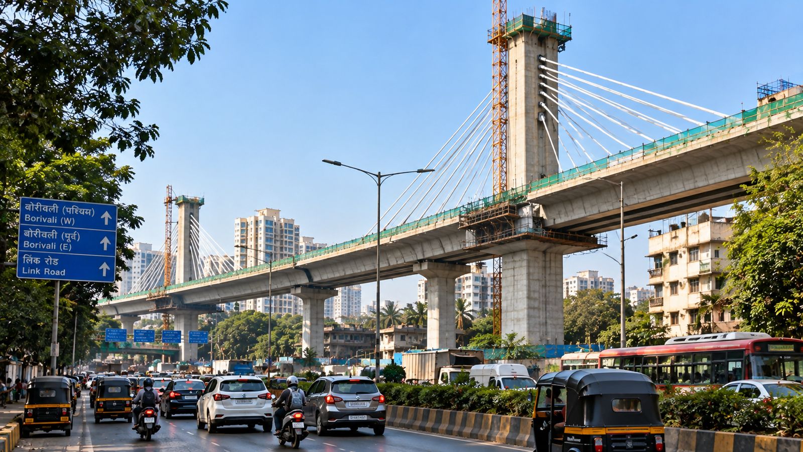 Borivali Flyover to Ease Traffic by May 2028