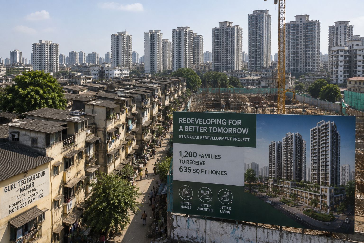 GTB Nagar Redevelopment to Give 1,200 Families Larger Homes After Seven Decades
