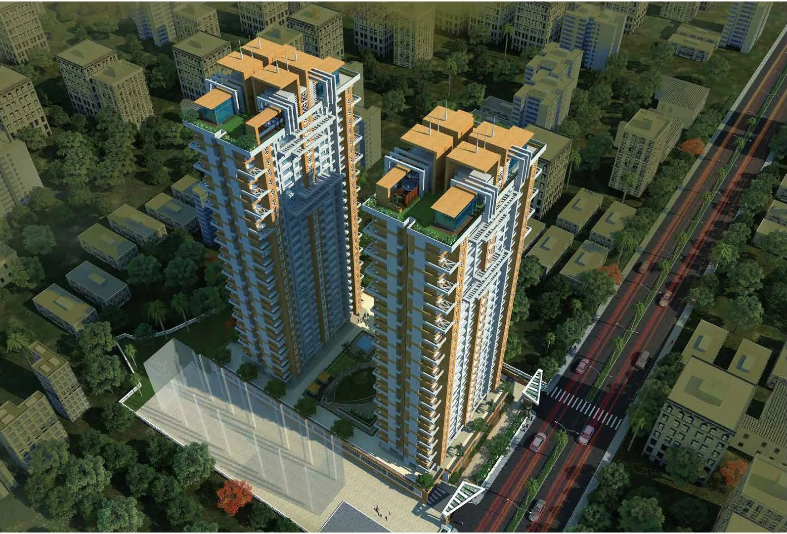 3 BHK Deep Auralis The Twins in Thane West
