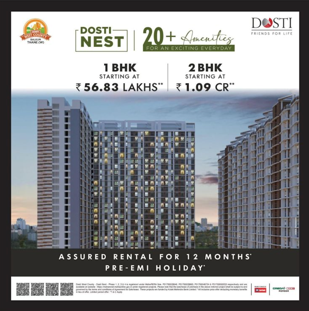 Dosti West County Heron — Thane West
