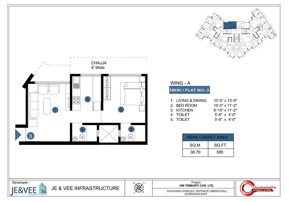 3 BHK Om Trimurti in Malad East