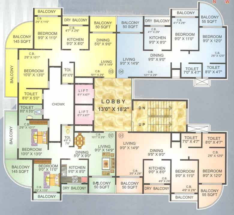 2 BHK Shree Ambika Complex in Ghansoli