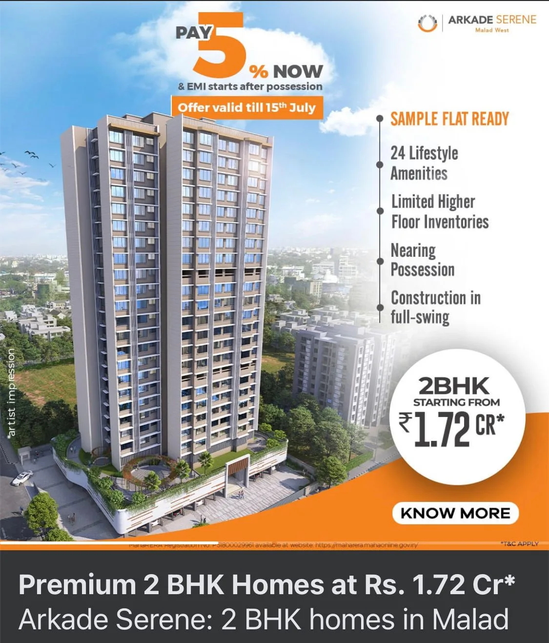 Arkade Serene, Sunder Nagar, Malad West — Sold Out photo