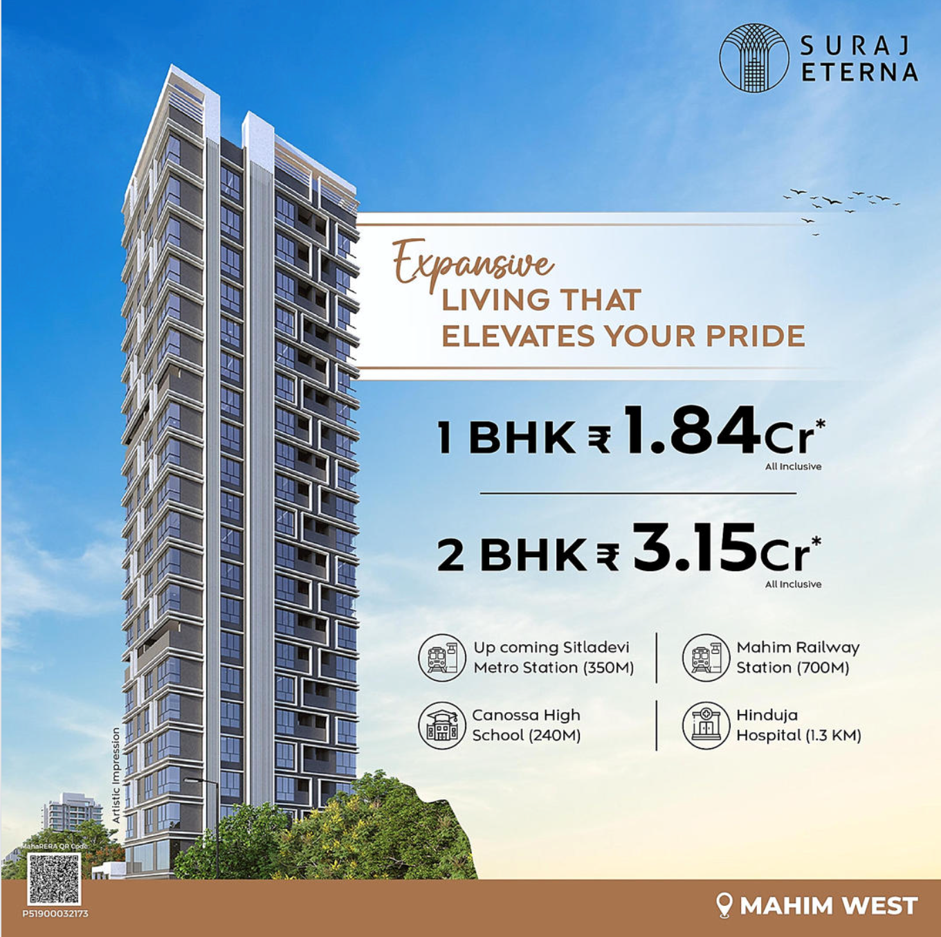 Suraj Eterna for rent in Mahim