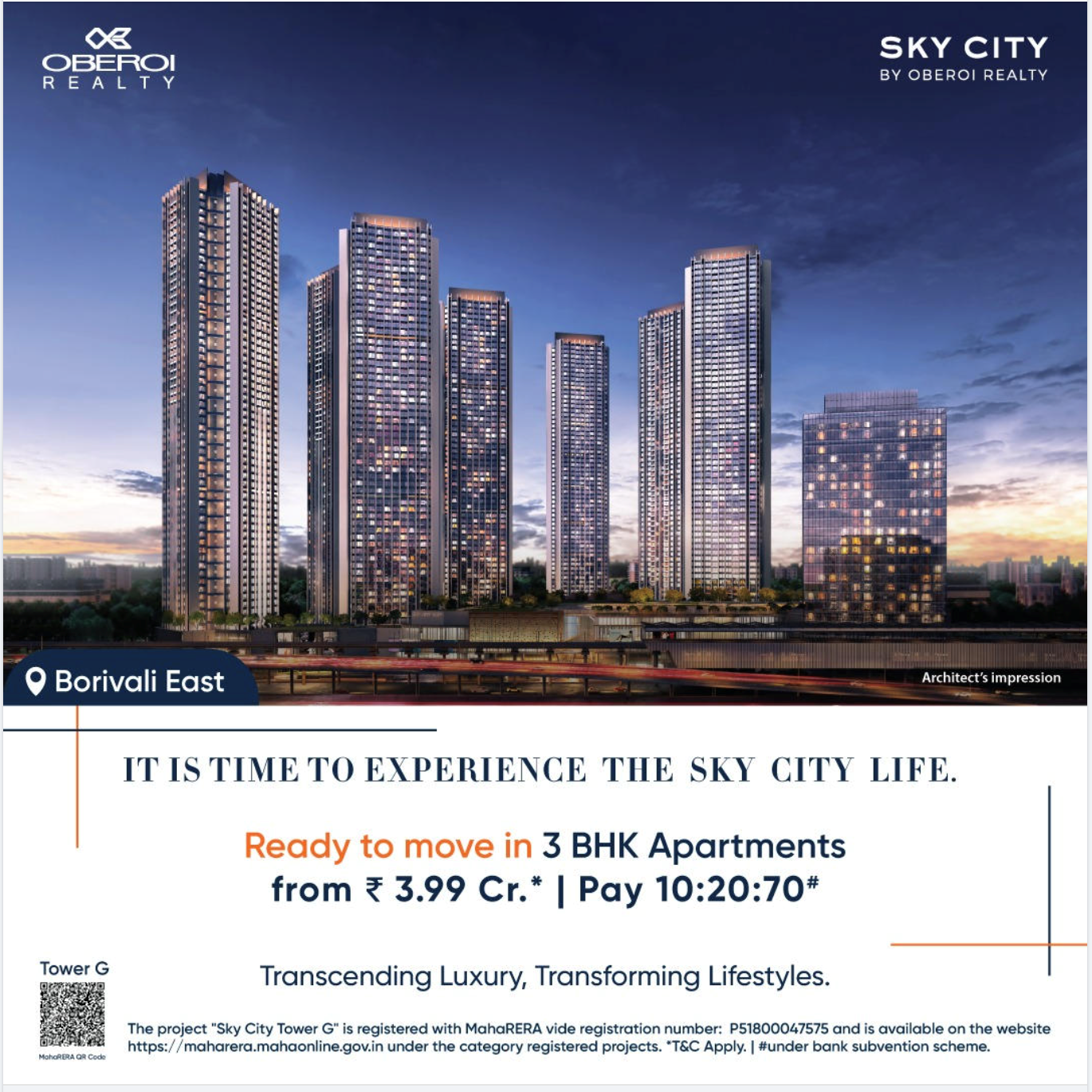Oberoi Sky City F - G — Borivali East