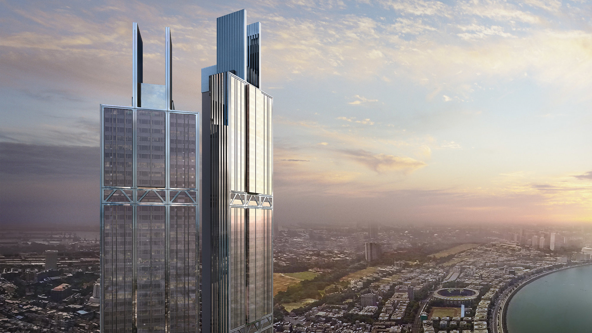 4 BHK Prestige Ocean Towers in Marine Lines