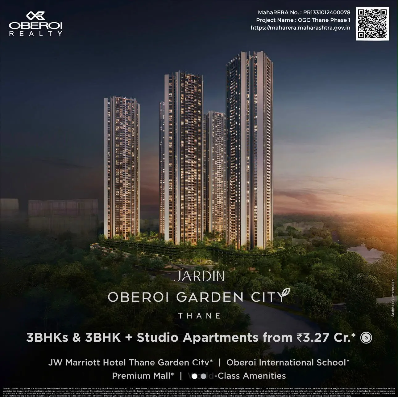 Jardin Oberoi Garden City