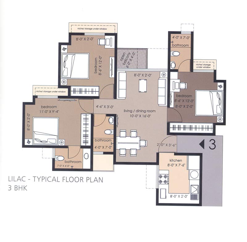 4 BHK World Crest in Thane West
