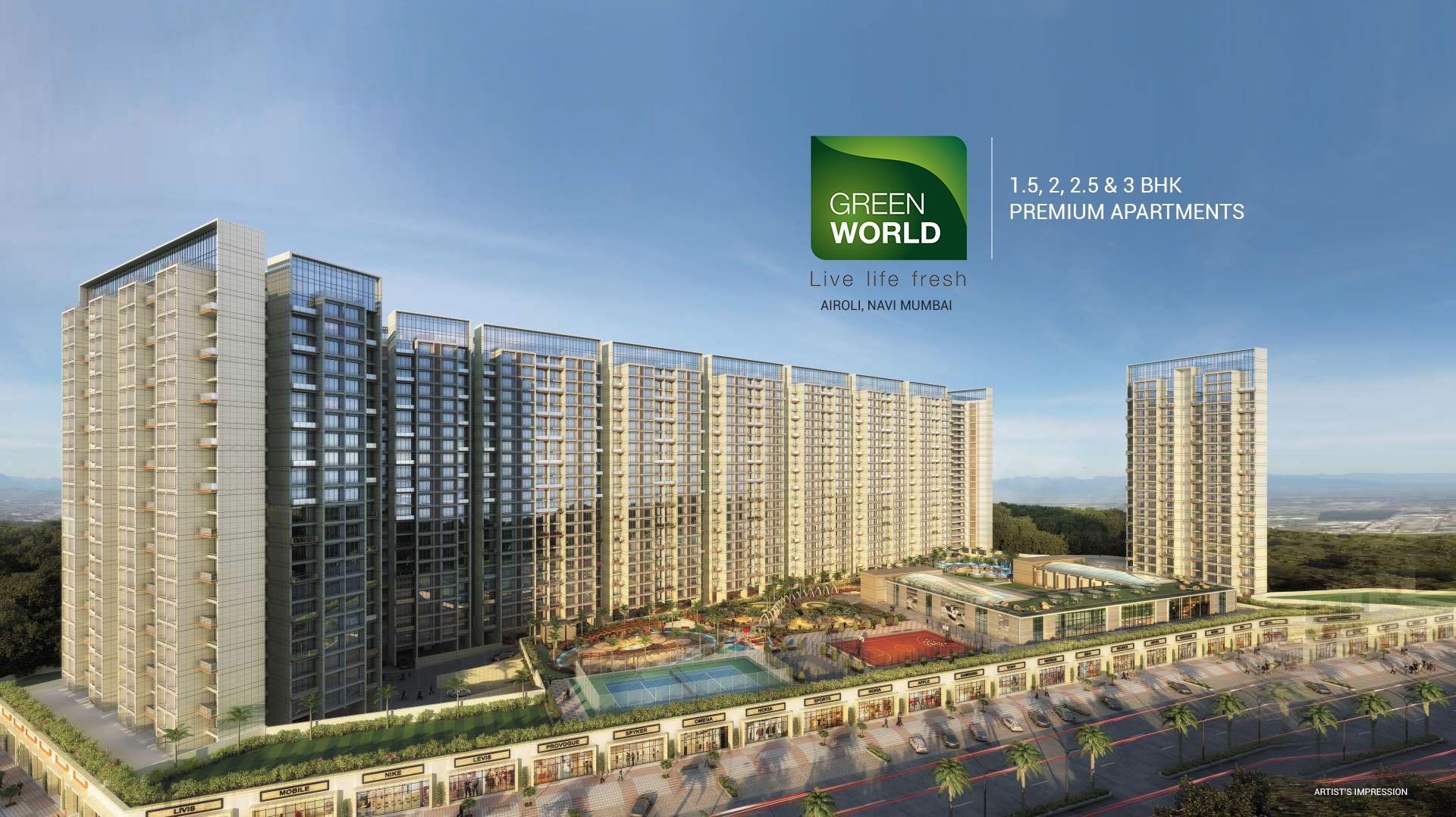 3 BHK Green World in Airoli