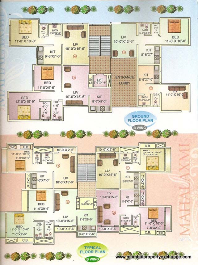 3 BHK Mahalaxmi Apartments in Bhayandar