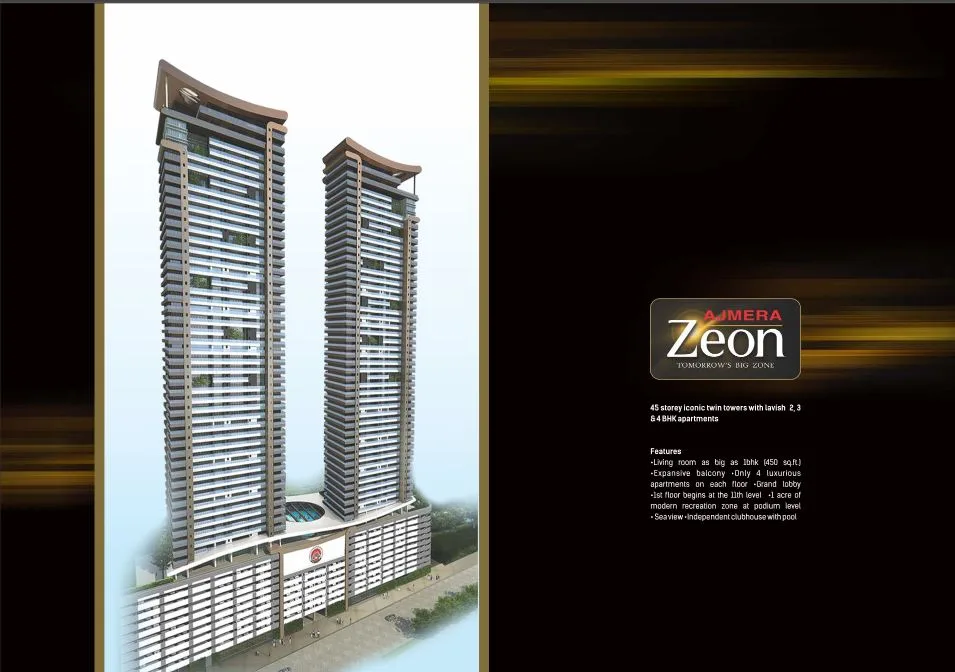 Ajmera Zeon, Next to i-Max,Bhakti Park., Wadala — Sold Out photo