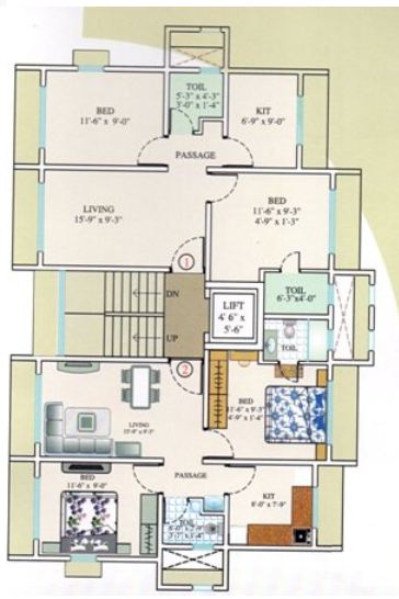 2 BHK Lobo Apartment in Borivali West