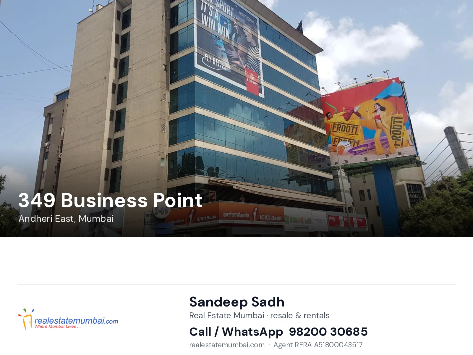 349 Business Point, Andheri East, Mumbai — flats | Real Estate Mumbai, Sandeep Sadh 98200 30685
