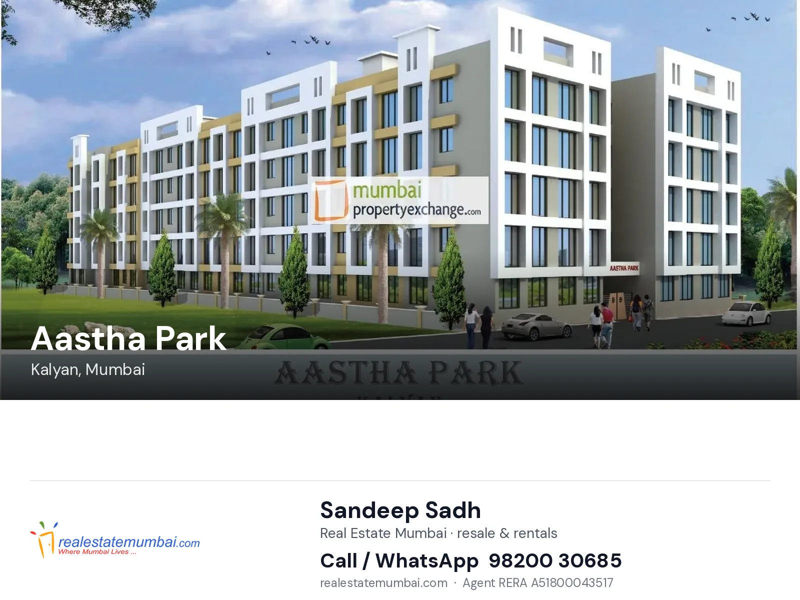 Aastha Park, Kalyan, Mumbai — flats | Real Estate Mumbai, Sandeep Sadh 98200 30685