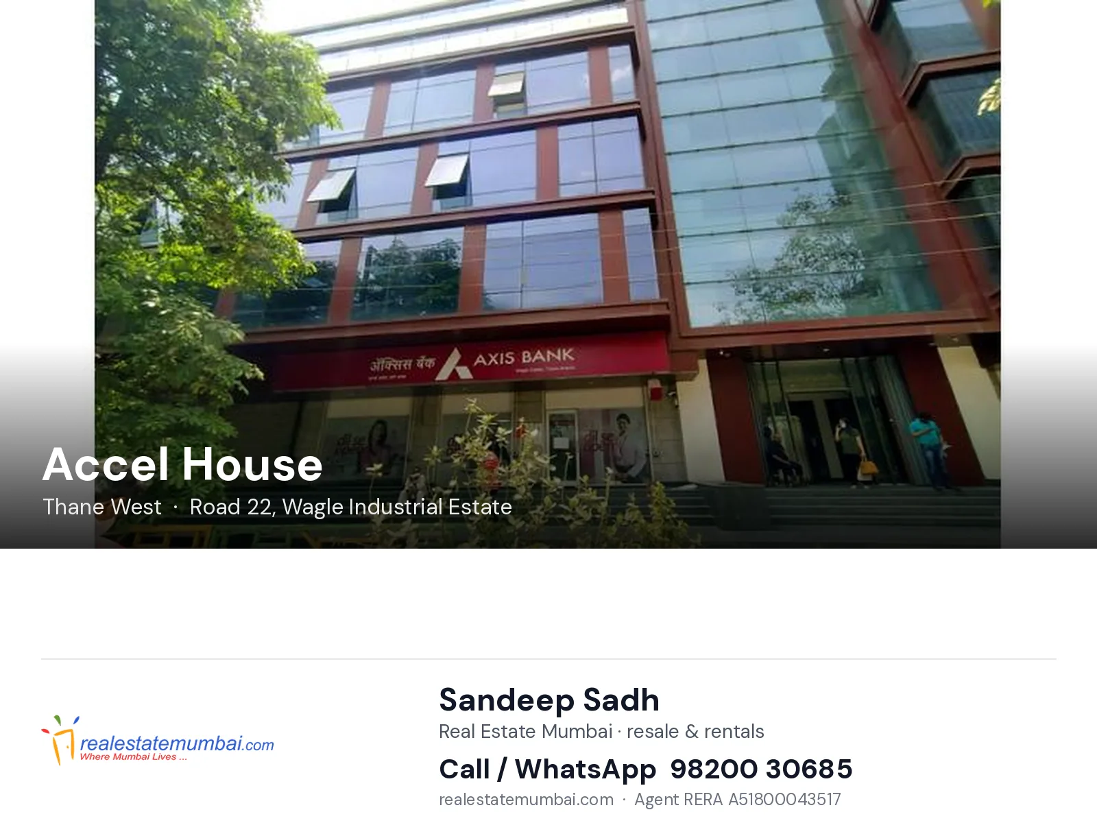Accel House, Thane West — flats | Real Estate Mumbai, Sandeep Sadh 98200 30685
