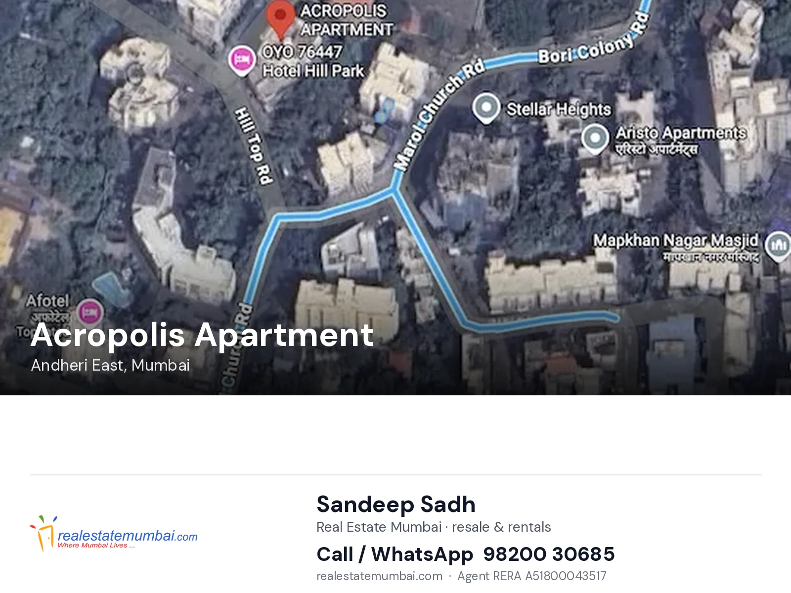Acropolis Apartment, Andheri East, Mumbai — flats | Real Estate Mumbai, Sandeep Sadh 98200 30685