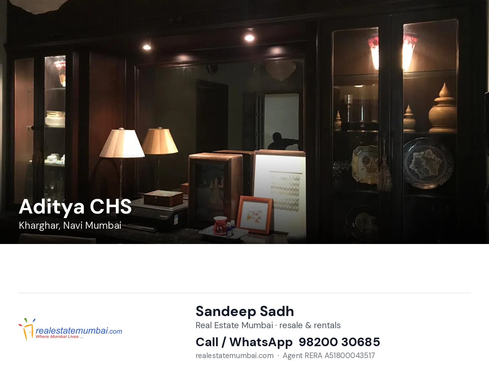 Aditya CHS, Kharghar, Navi Mumbai — flats | Real Estate Mumbai, Sandeep Sadh 98200 30685