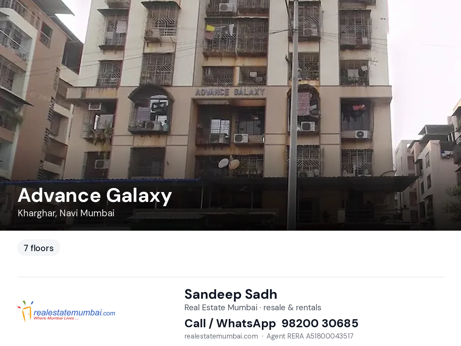Advance Galaxy, Kharghar, Navi Mumbai — flats | Real Estate Mumbai, Sandeep Sadh 98200 30685