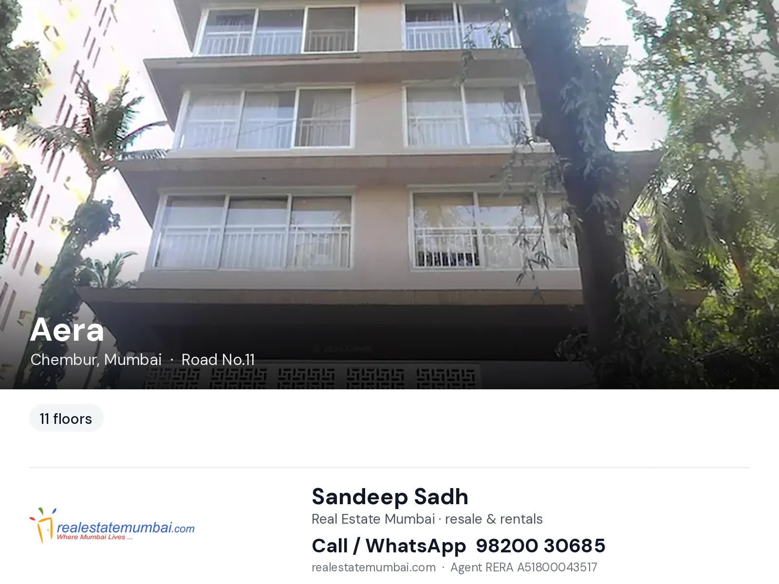Aera, Chembur, Mumbai — flats | Real Estate Mumbai, Sandeep Sadh 98200 30685