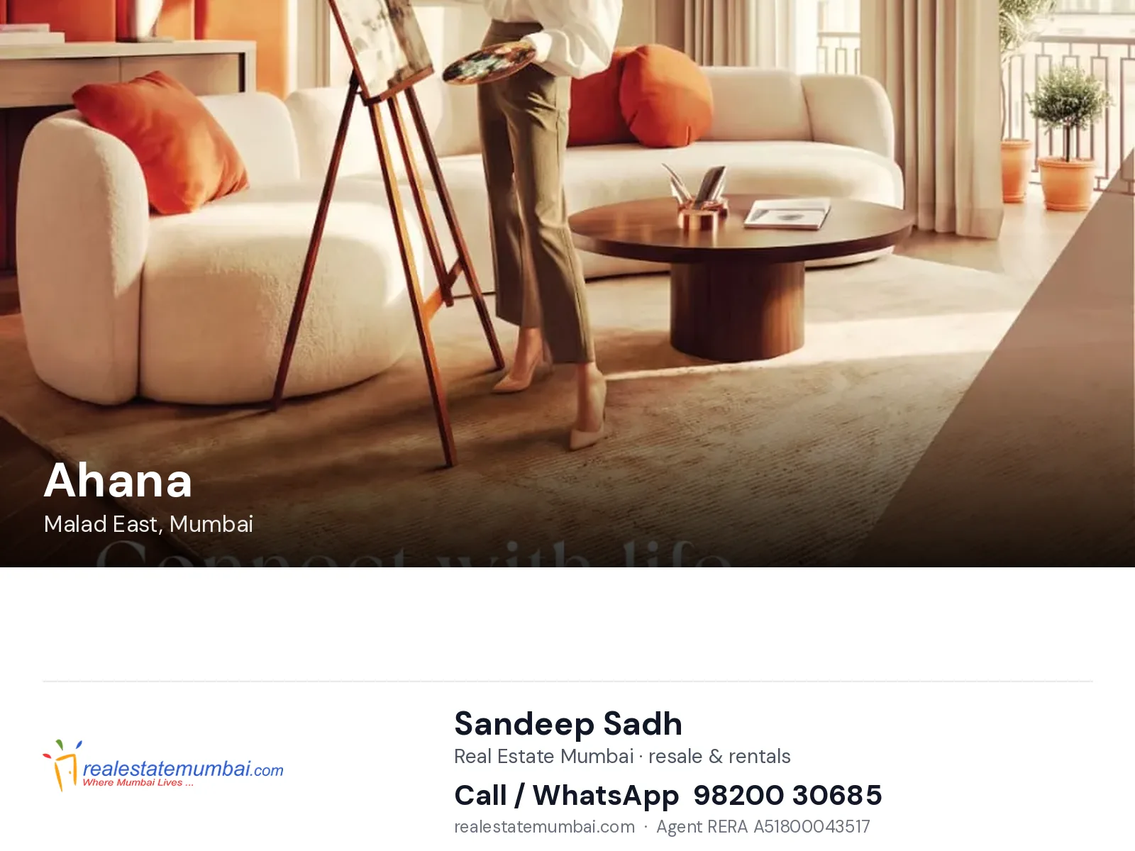 Ahana, Malad East, Mumbai — flats | Real Estate Mumbai, Sandeep Sadh 98200 30685