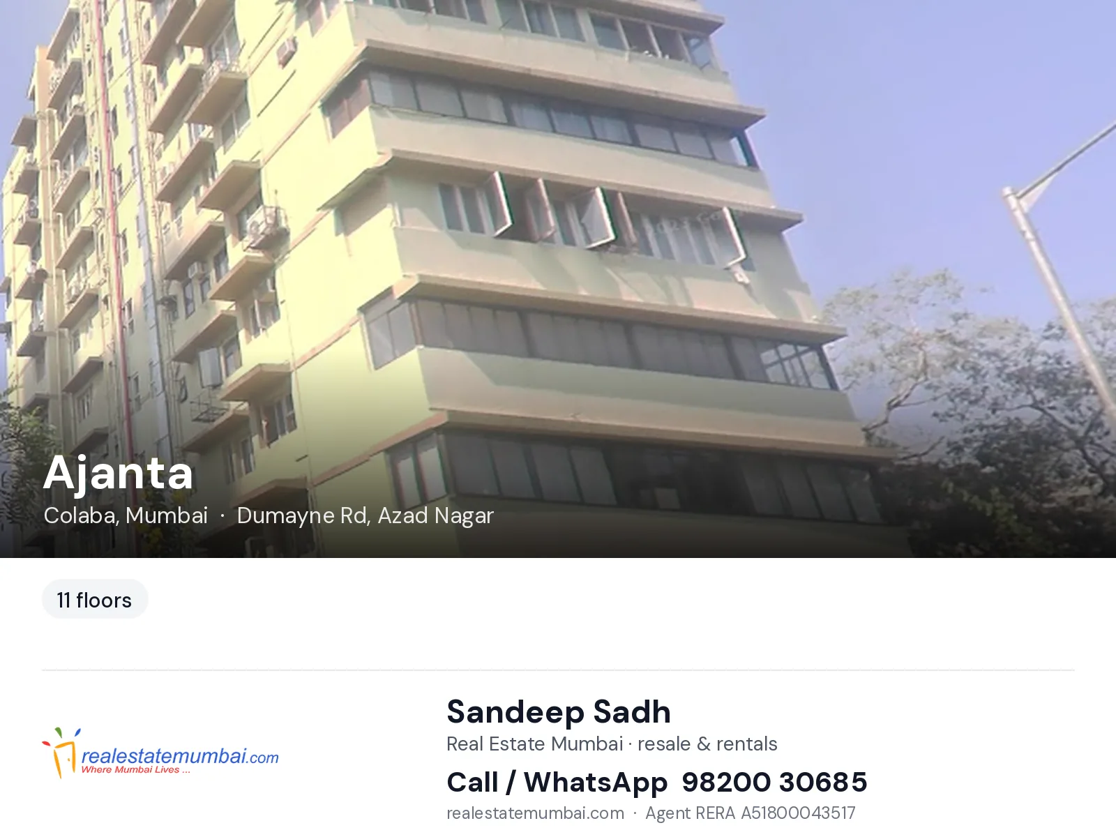 Ajanta, Colaba, Mumbai — flats | Real Estate Mumbai, Sandeep Sadh 98200 30685