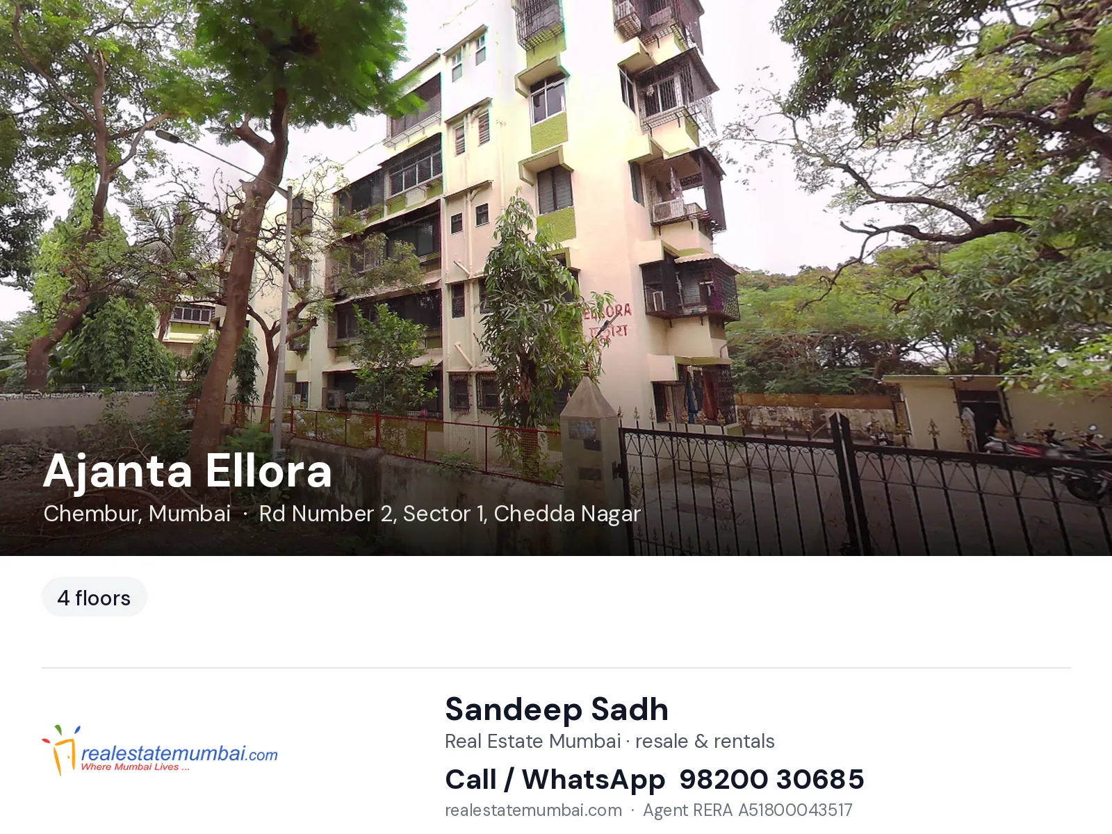 Ajanta Ellora, Chembur, Mumbai — flats | Real Estate Mumbai, Sandeep Sadh 98200 30685