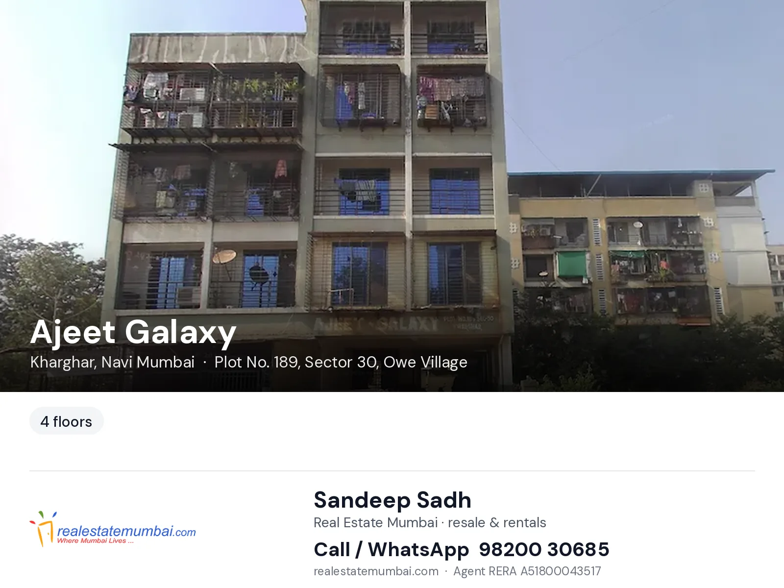 Ajeet Galaxy, Kharghar, Navi Mumbai — flats | Real Estate Mumbai, Sandeep Sadh 98200 30685