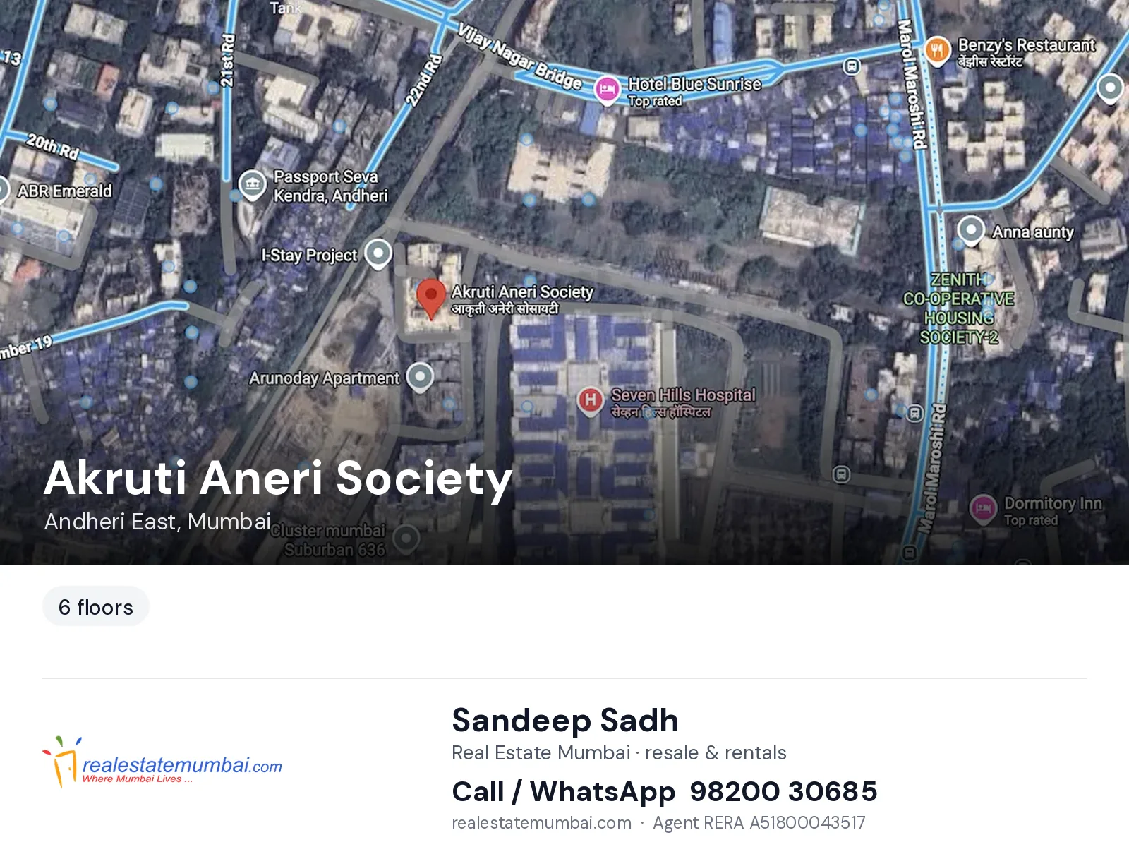 Akruti Aneri Society, Andheri East, Mumbai — flats | Real Estate Mumbai, Sandeep Sadh 98200 30685