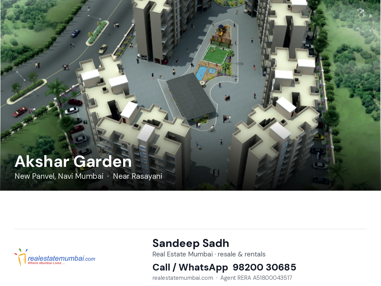 Akshar Garden, New Panvel, Navi Mumbai — flats | Real Estate Mumbai, Sandeep Sadh 98200 30685