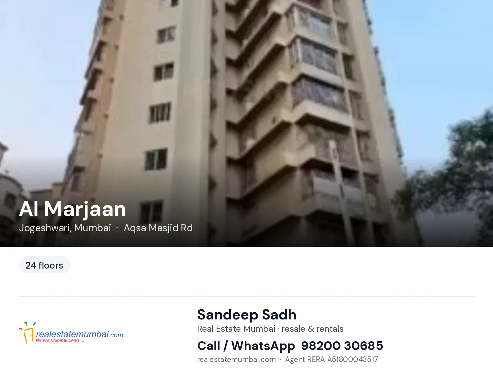 Al Marjaan, Jogeshwari, Mumbai — flats | Real Estate Mumbai, Sandeep Sadh 98200 30685