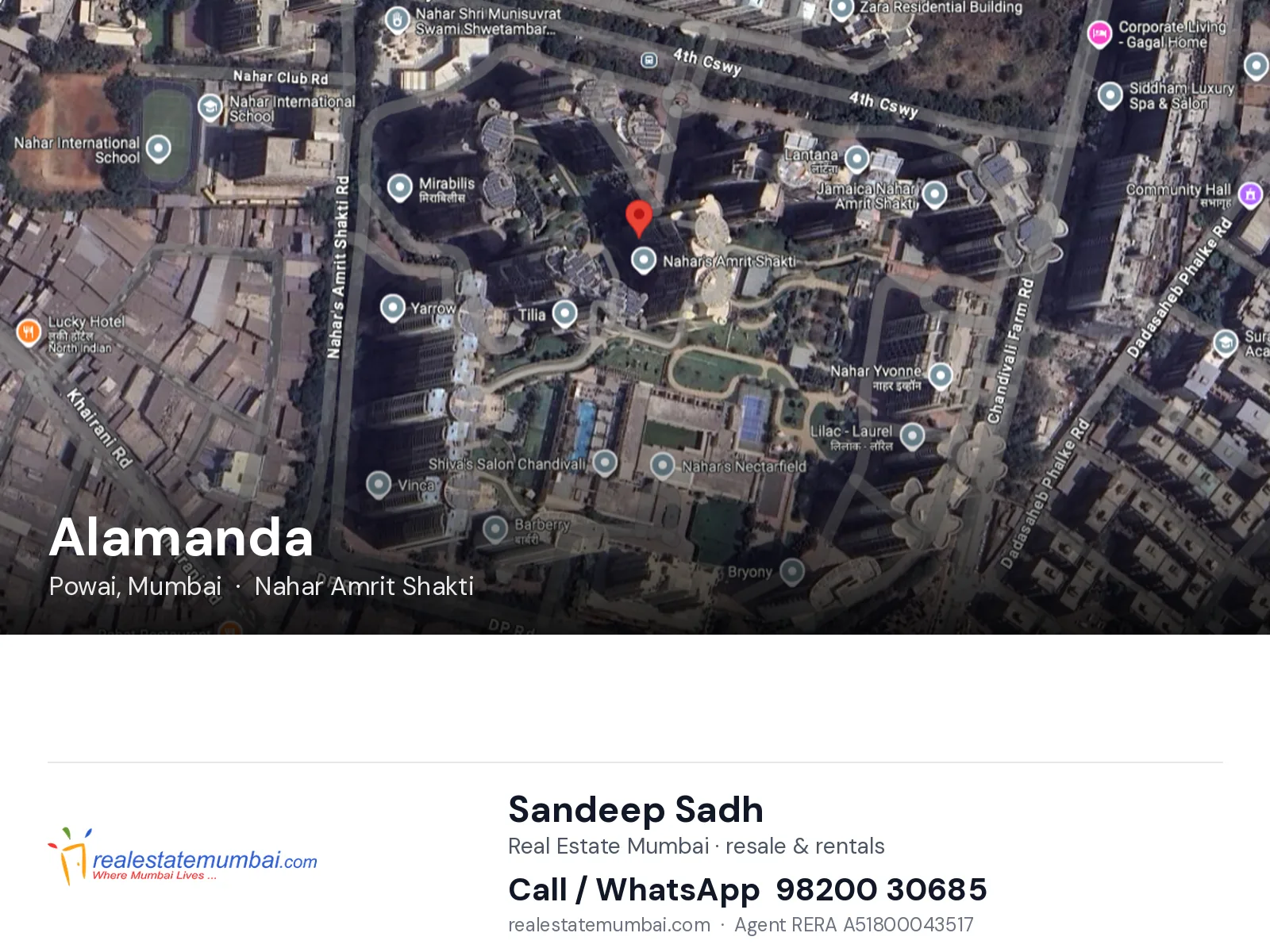 Alamanda, Powai, Mumbai — flats | Real Estate Mumbai, Sandeep Sadh 98200 30685