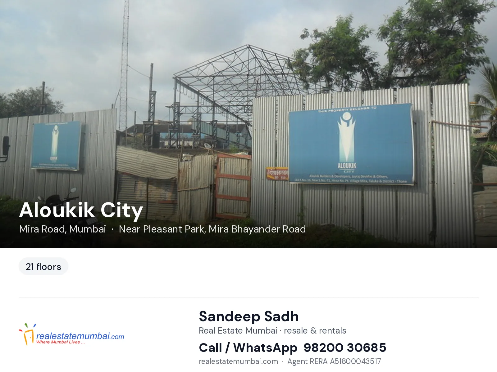 Aloukik City, Mira Road, Mumbai — flats | Real Estate Mumbai, Sandeep Sadh 98200 30685