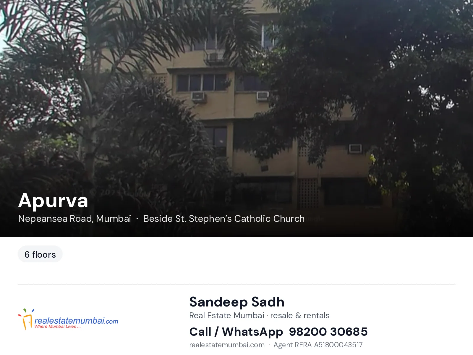 Apurva, Nepeansea Road, Mumbai — flats | Real Estate Mumbai, Sandeep Sadh 98200 30685
