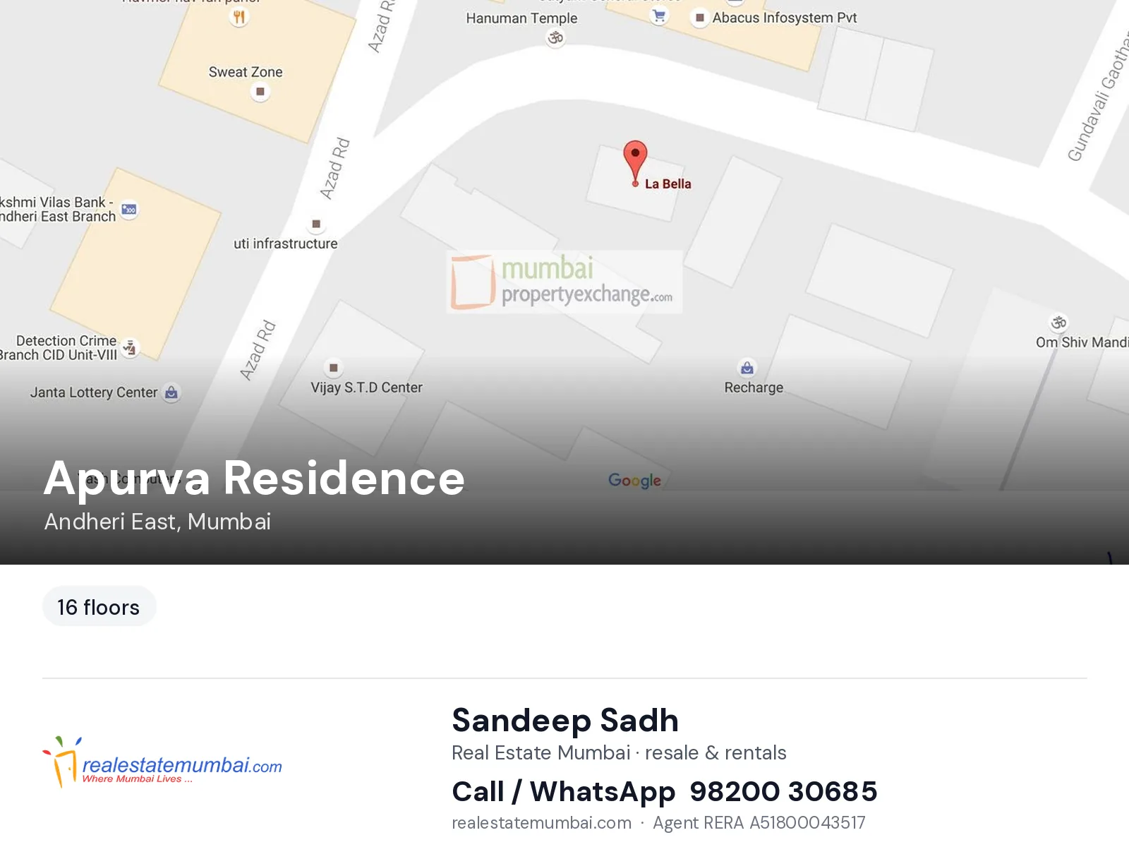 Apurva Residence, Andheri East, Mumbai — flats | Real Estate Mumbai, Sandeep Sadh 98200 30685