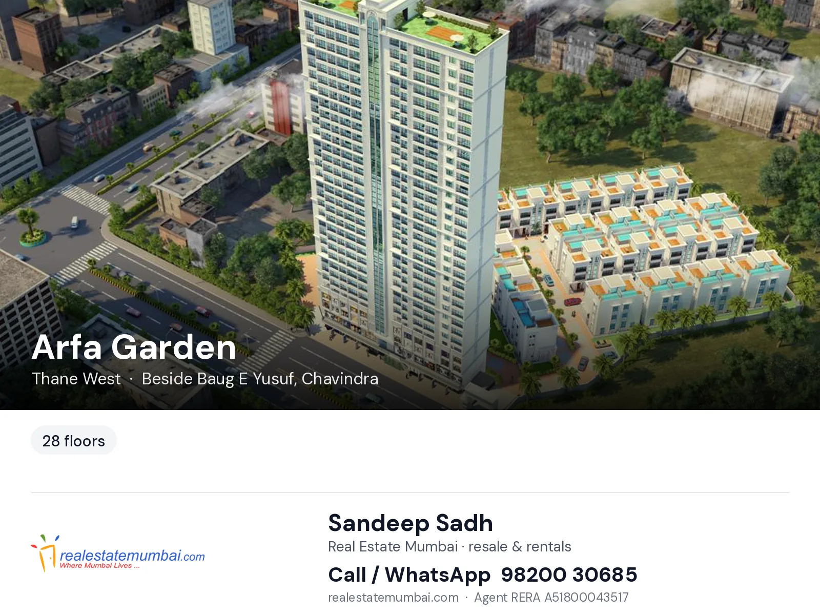 Arfa Garden, Thane West — flats | Real Estate Mumbai, Sandeep Sadh 98200 30685