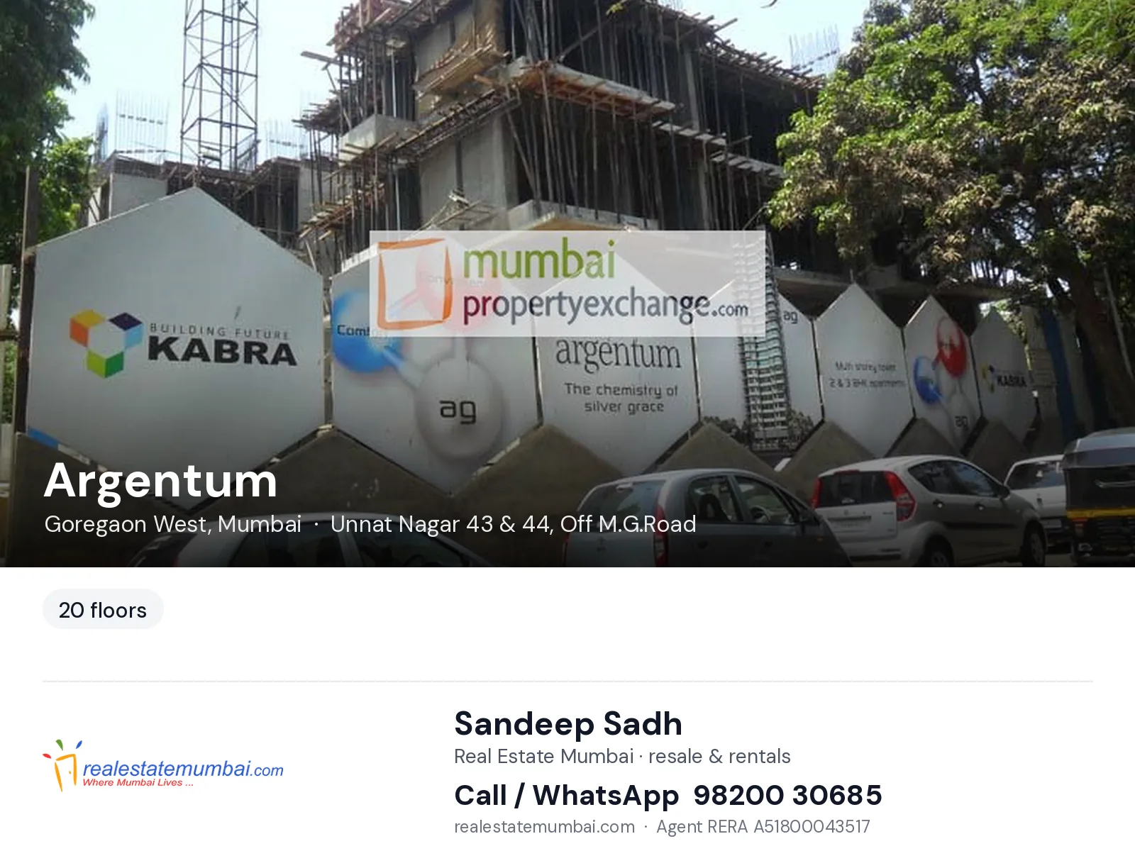 Argentum, Goregaon West, Mumbai — flats | Real Estate Mumbai, Sandeep Sadh 98200 30685