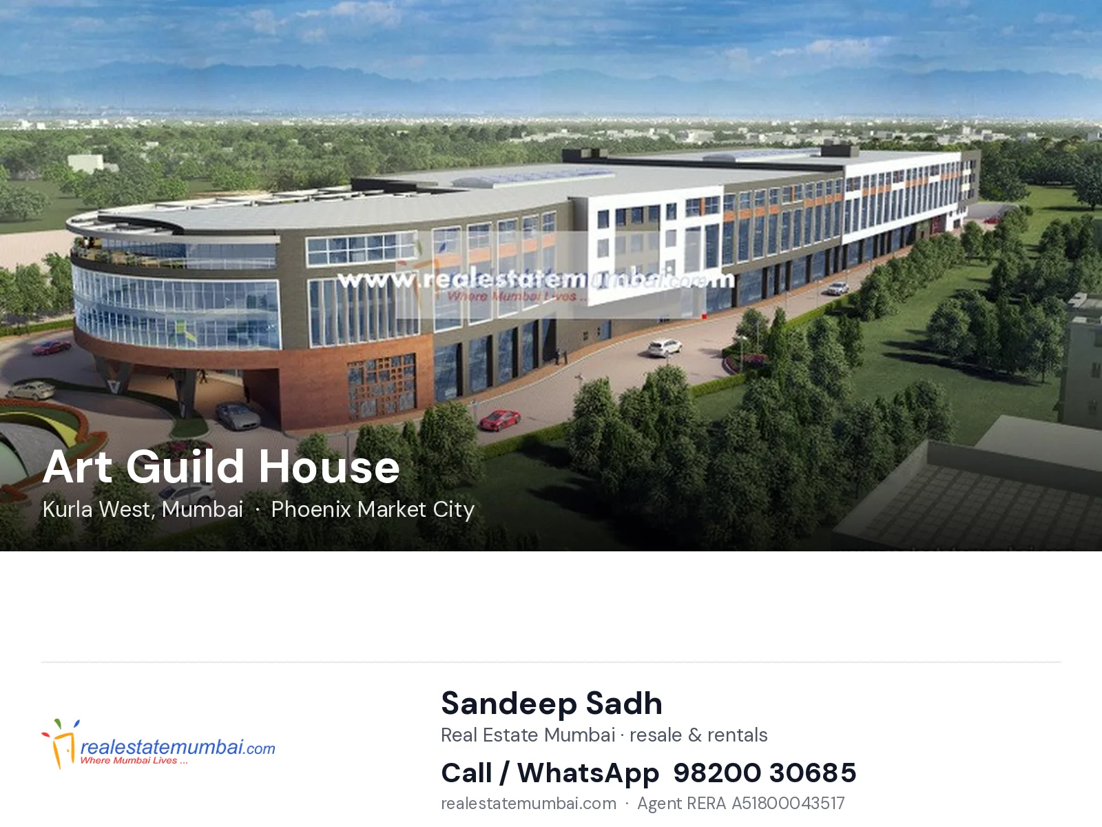 Art Guild House, Kurla West, Mumbai — flats | Real Estate Mumbai, Sandeep Sadh 98200 30685