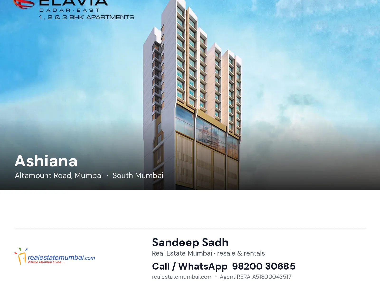 Ashiana, Altamount Road, Mumbai — flats | Real Estate Mumbai, Sandeep Sadh 98200 30685