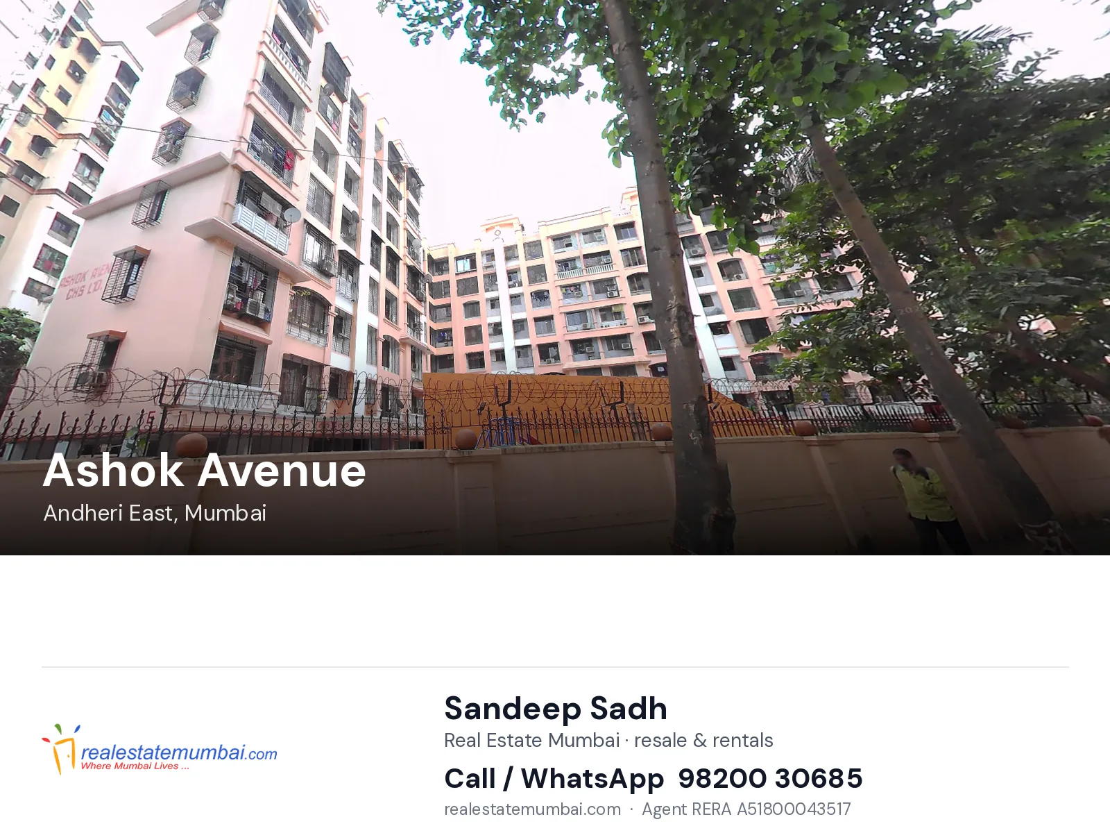 Ashok Avenue, Andheri East, Mumbai — flats | Real Estate Mumbai, Sandeep Sadh 98200 30685