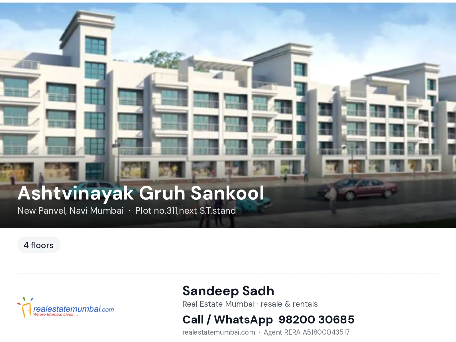 Ashtvinayak Gruh Sankool, New Panvel, Navi Mumbai — flats | Real Estate Mumbai, Sandeep Sadh 98200 30685
