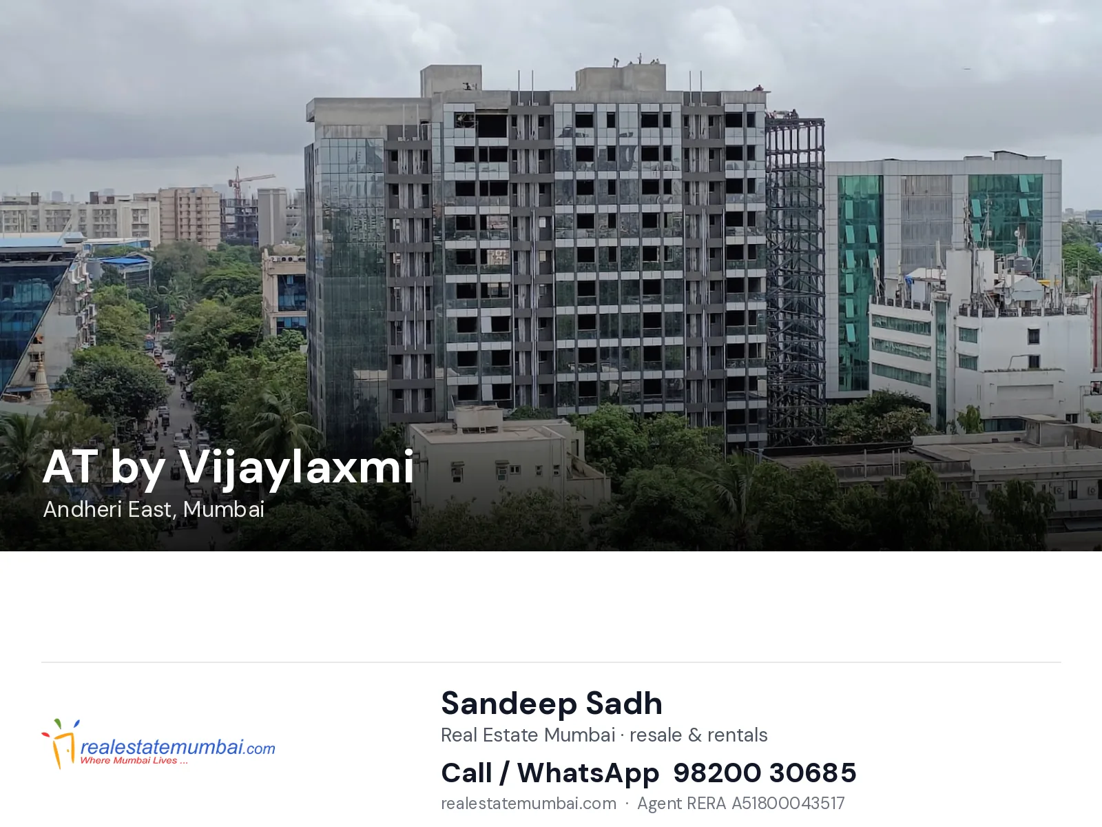 AT by Vijaylaxmi, Andheri East, Mumbai — flats | Real Estate Mumbai, Sandeep Sadh 98200 30685