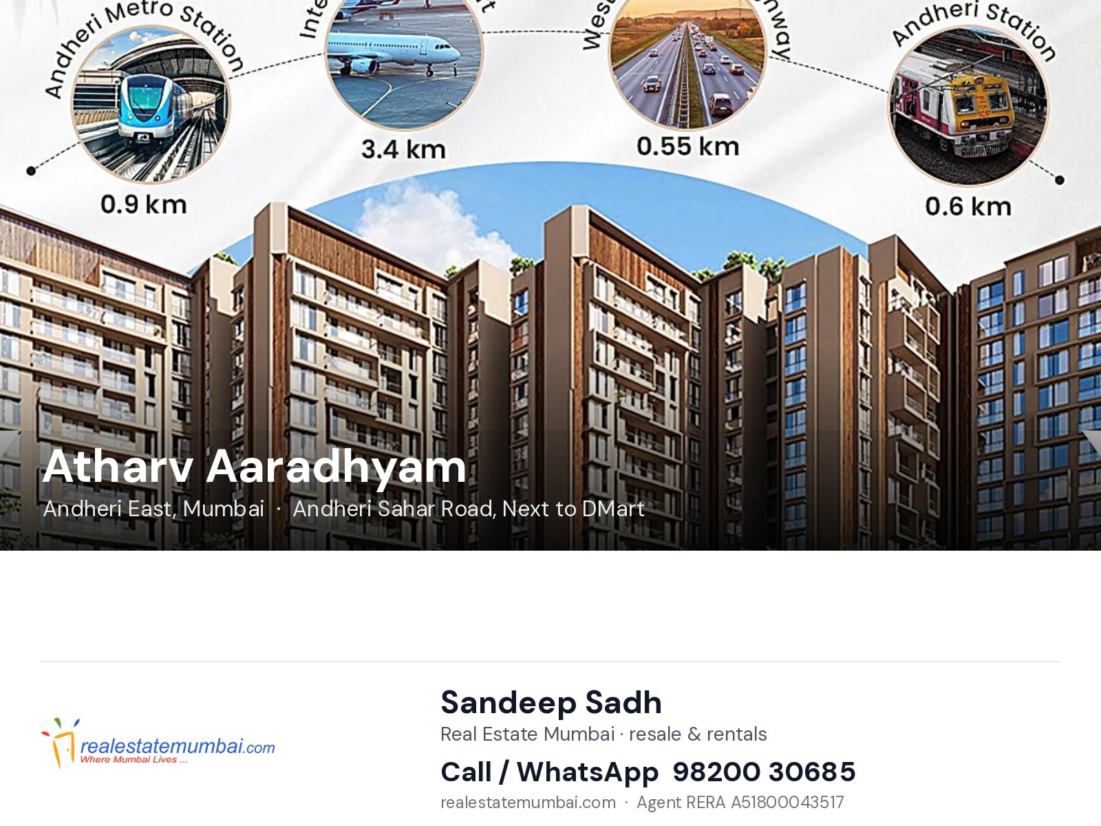 Atharv Aaradhyam, Andheri East, Mumbai — flats | Real Estate Mumbai, Sandeep Sadh 98200 30685